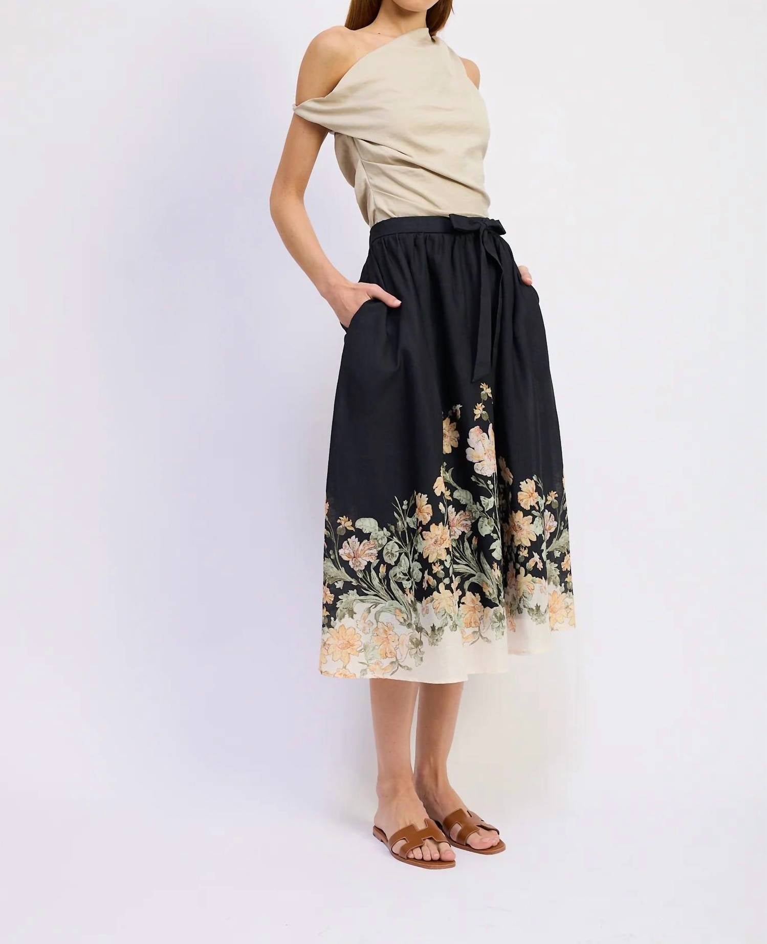 En Saison - Iris Midi Skirt