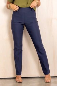 Tribal - Women's Pull On Flatten It Slim Slacks Pants