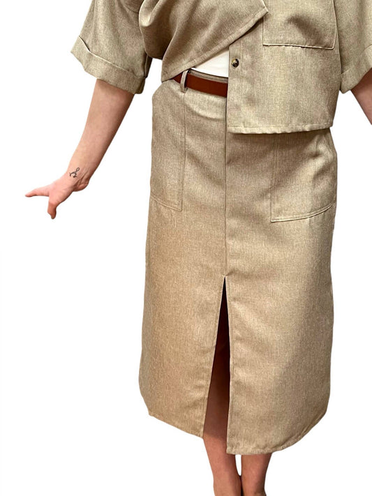 Frnch - Women's Nevenka Woven Midi Skirt