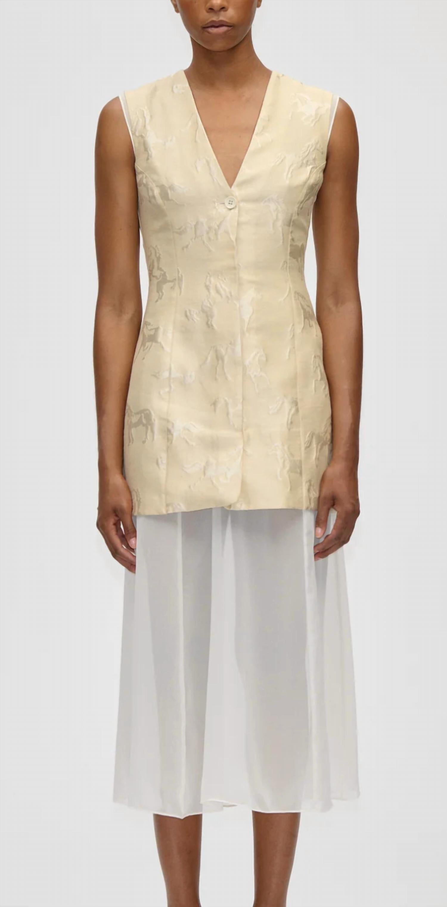 Stine Goya - Waistcoat Tailored Midi Dress