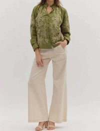 Entro - Ivy Embroidered Top
