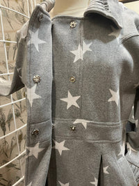 Paperlace Women's Star Jacket in gray - women's jacket - detail view