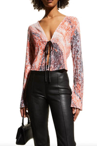 In The Mood For Love - Ruddy Marble Print Top