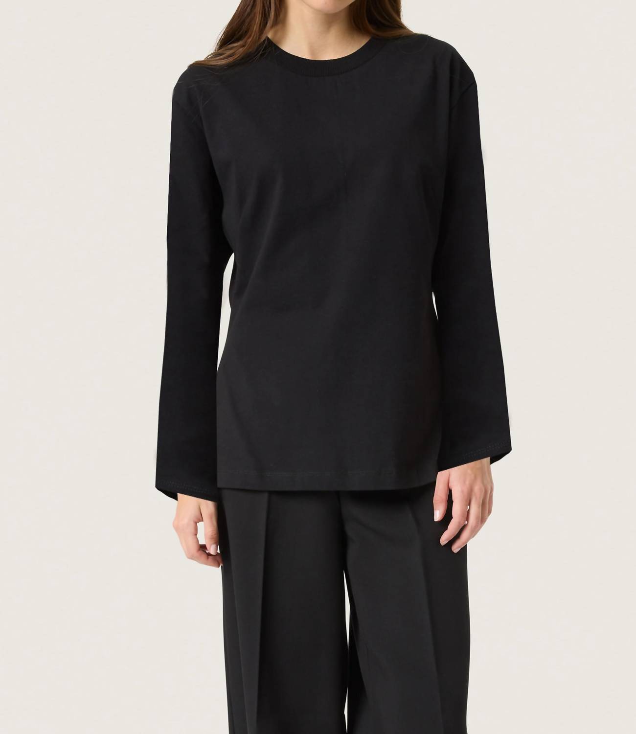Soaked In Luxury - Coreen Long Sleeve A-line Fit T-shirt