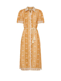 Kivari - Tassel Tie Shirt Midi Dress