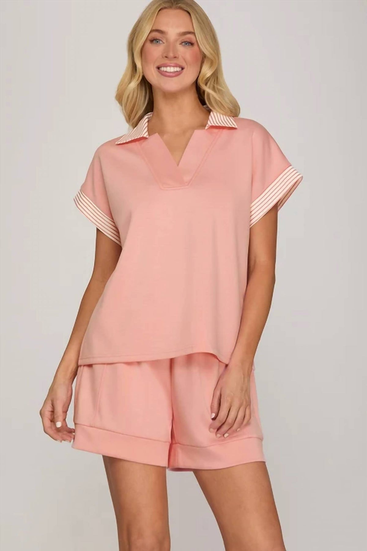 She + Sky - Activewear Drawstring Shorts