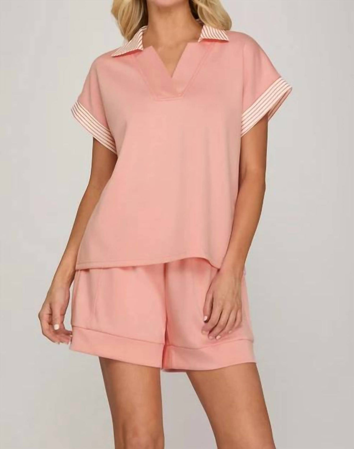She + Sky - Activewear Drawstring Shorts