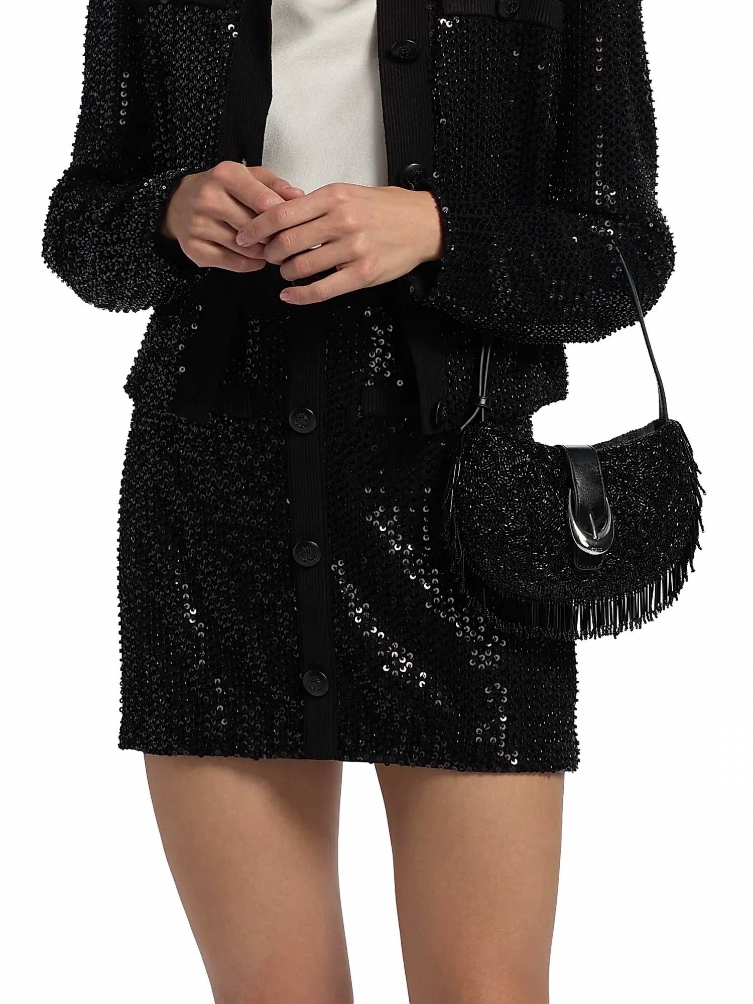 Ramy Brook - Ashley Beaded Sequin Mini Skirt