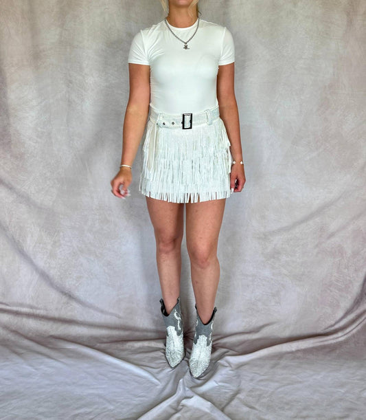 Nylon Apparel - Giddy Up Fringe Skort