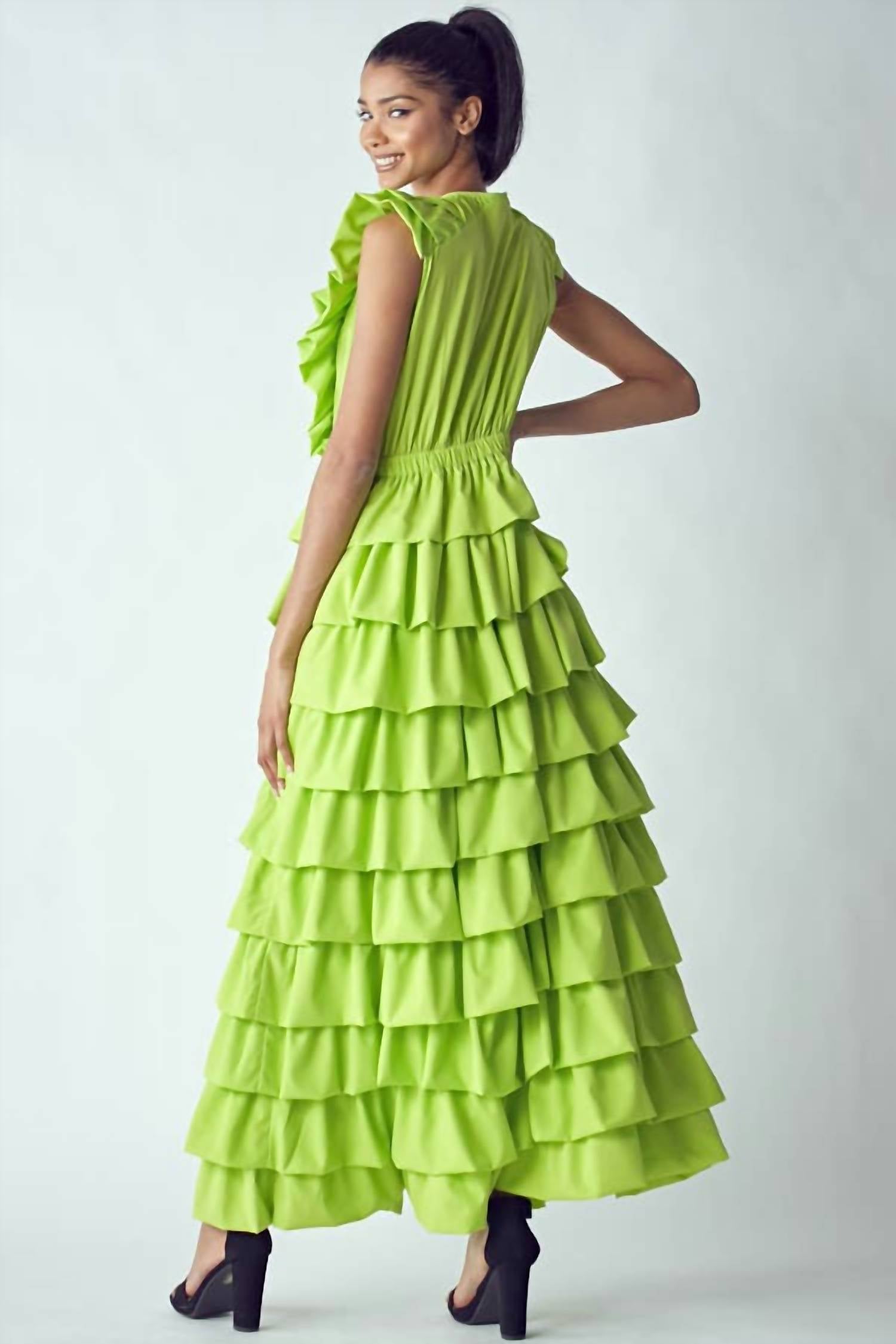Qmp Moda - Rhythm and Ruffles Maxi Dress