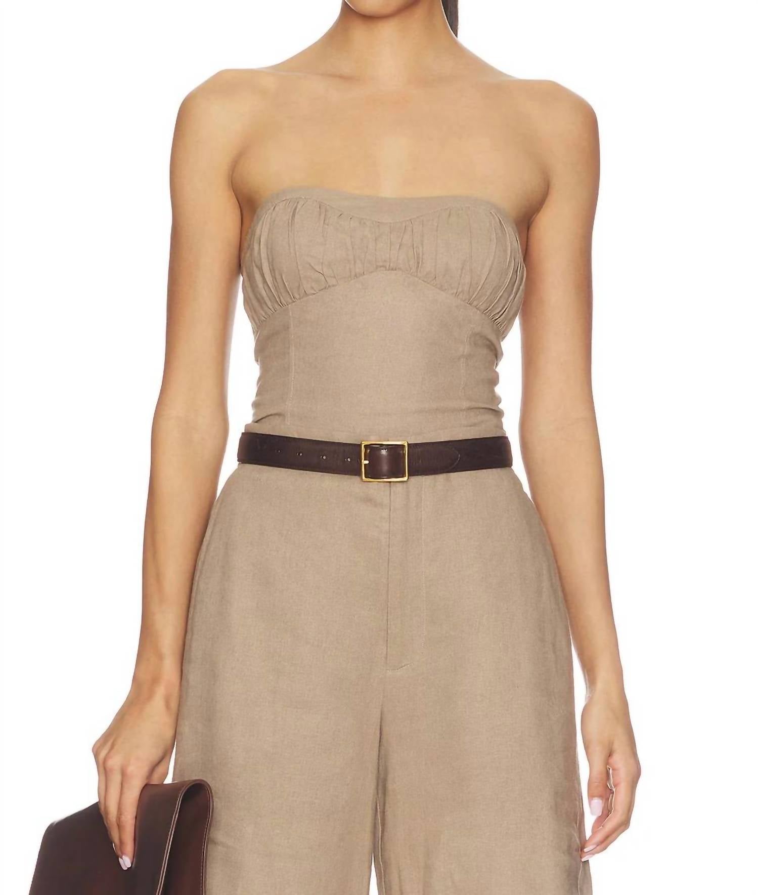 Elodie - Mavi Strapless Top