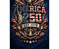 Julia Rose - Unisex America Est. 1776 Flannel Blanket