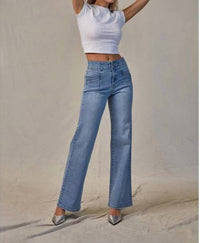 Mica Denim - Women's High Rise Wide Leg Jeans