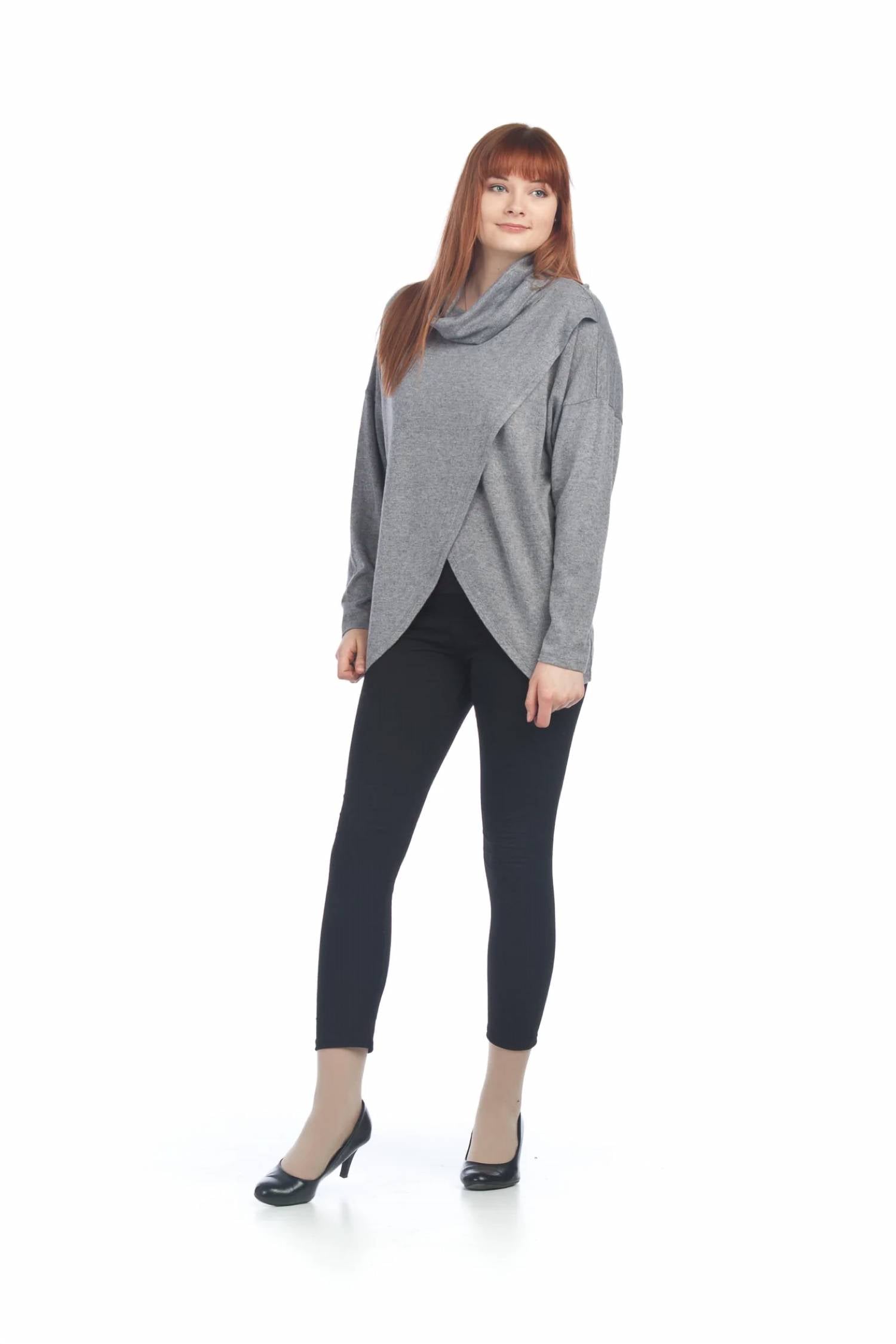 Papillon - Cowl Neck Crossover Top
