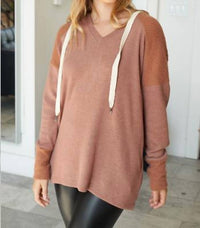 White Birch - Two Tone Fuzzy Hoodie