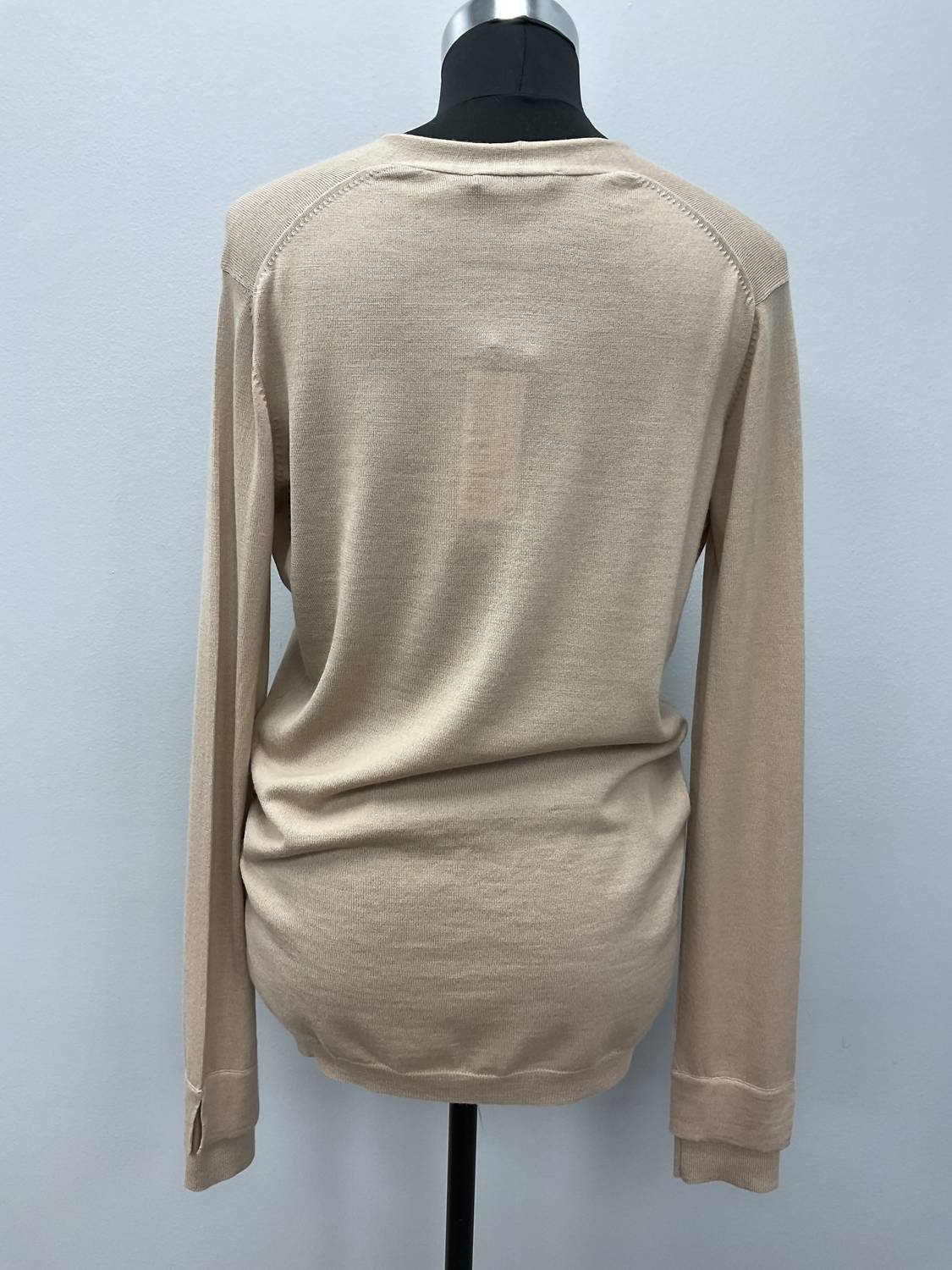 Strenesse - NUDE VNECK WOOL/CASHMERE SWEATER