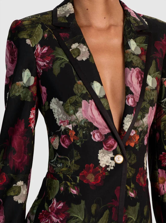 Alice + Olivia - Breann Floral Slim Fit Blazer