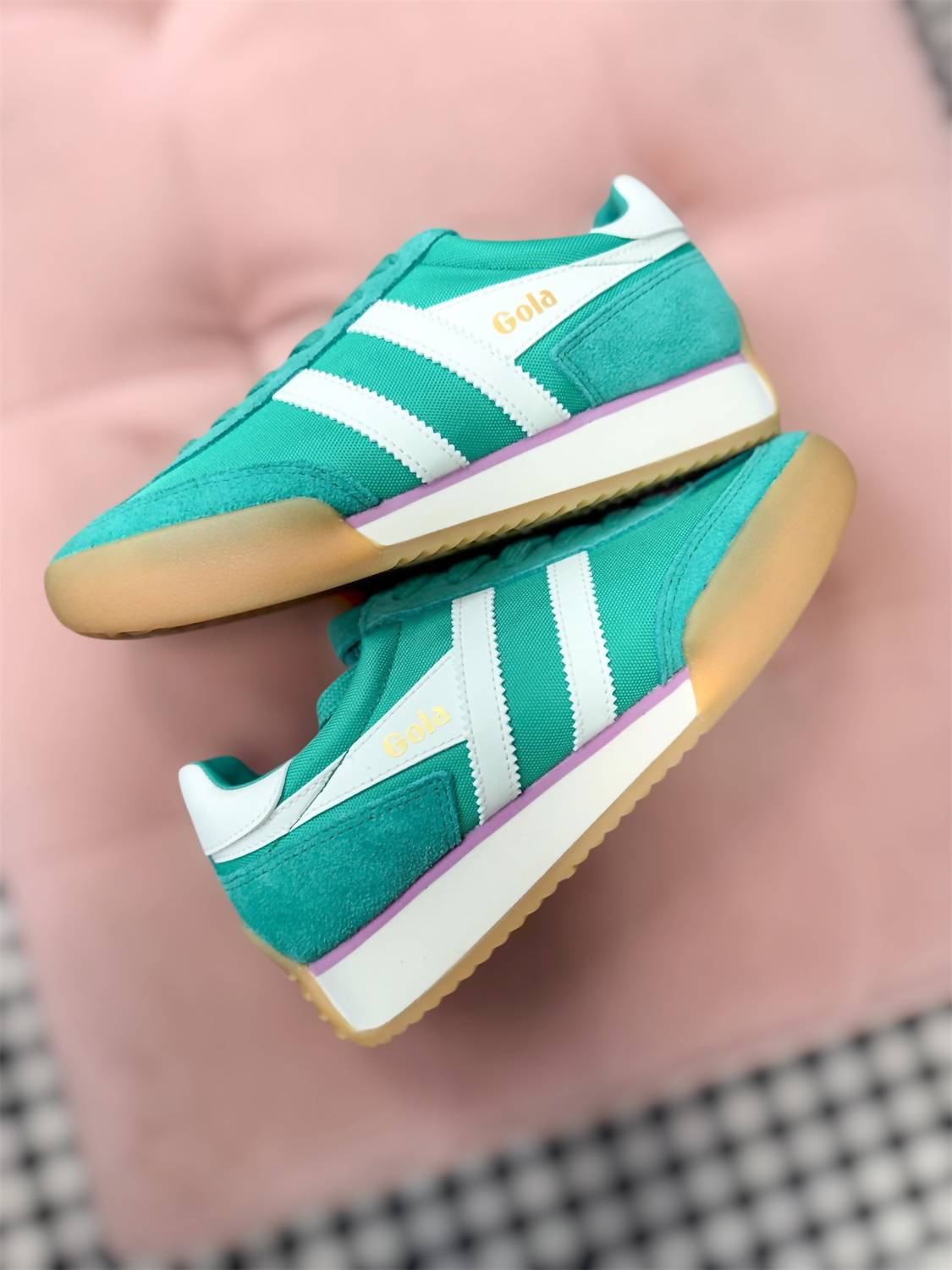 Gola Women’s Pacer Trainer Shoe in jade off white - women's sneaker - view 6