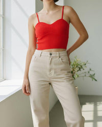 Autumn Cashmere - Popcorn Stitch Rib Camisole