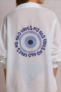 Elan - No Bad Vibes Button Down Top