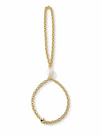 Eklexic - Women's Preya Pearl Hand Chain Bracelet