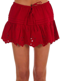 Le Lis - Book of Love Eyelet Mini Skirt