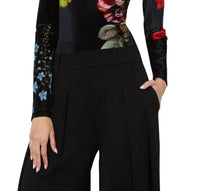 Alice + Olivia - Delaina Scoop Neck Long Sleeve Top