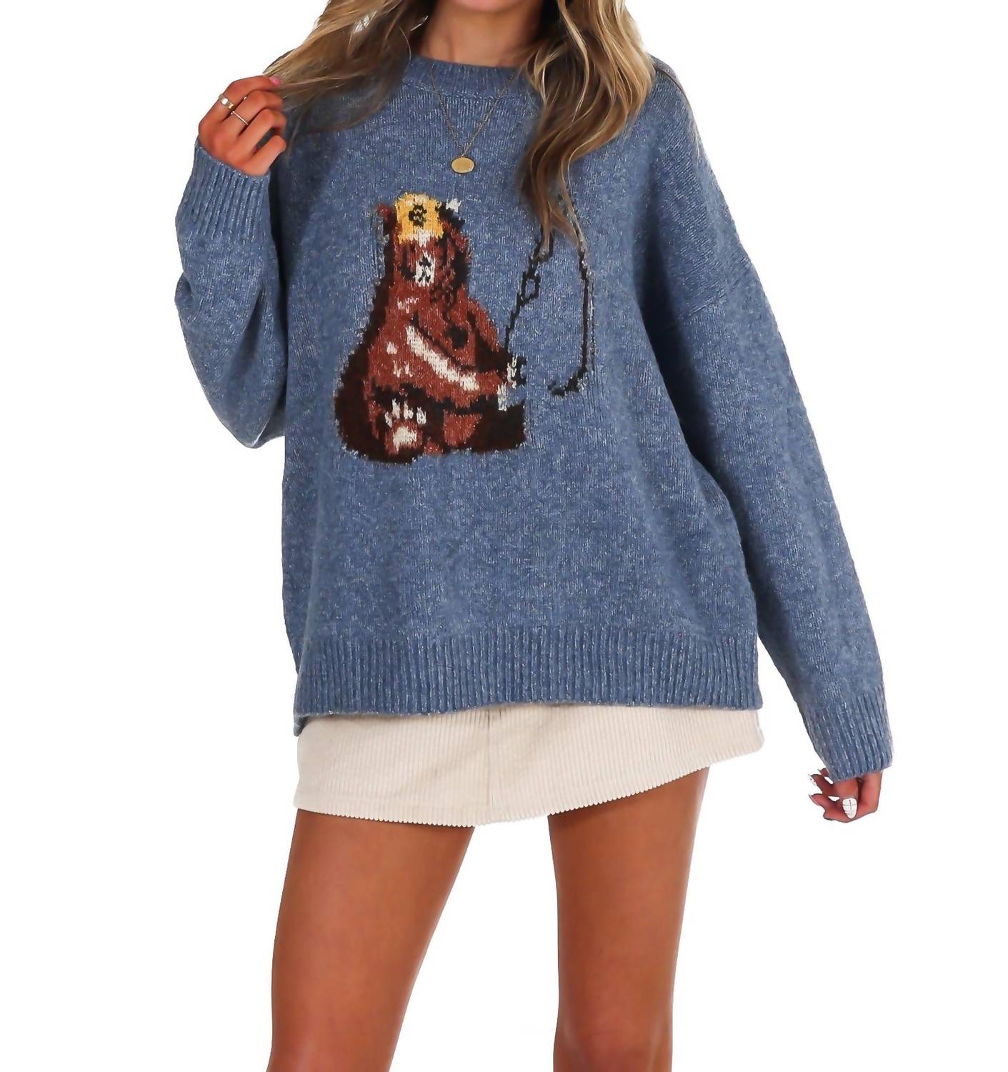 Bailey Rose - Fishing Bear Sweater