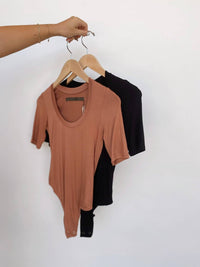 Enza Costa - Italian Viscose Horseshoe Neck