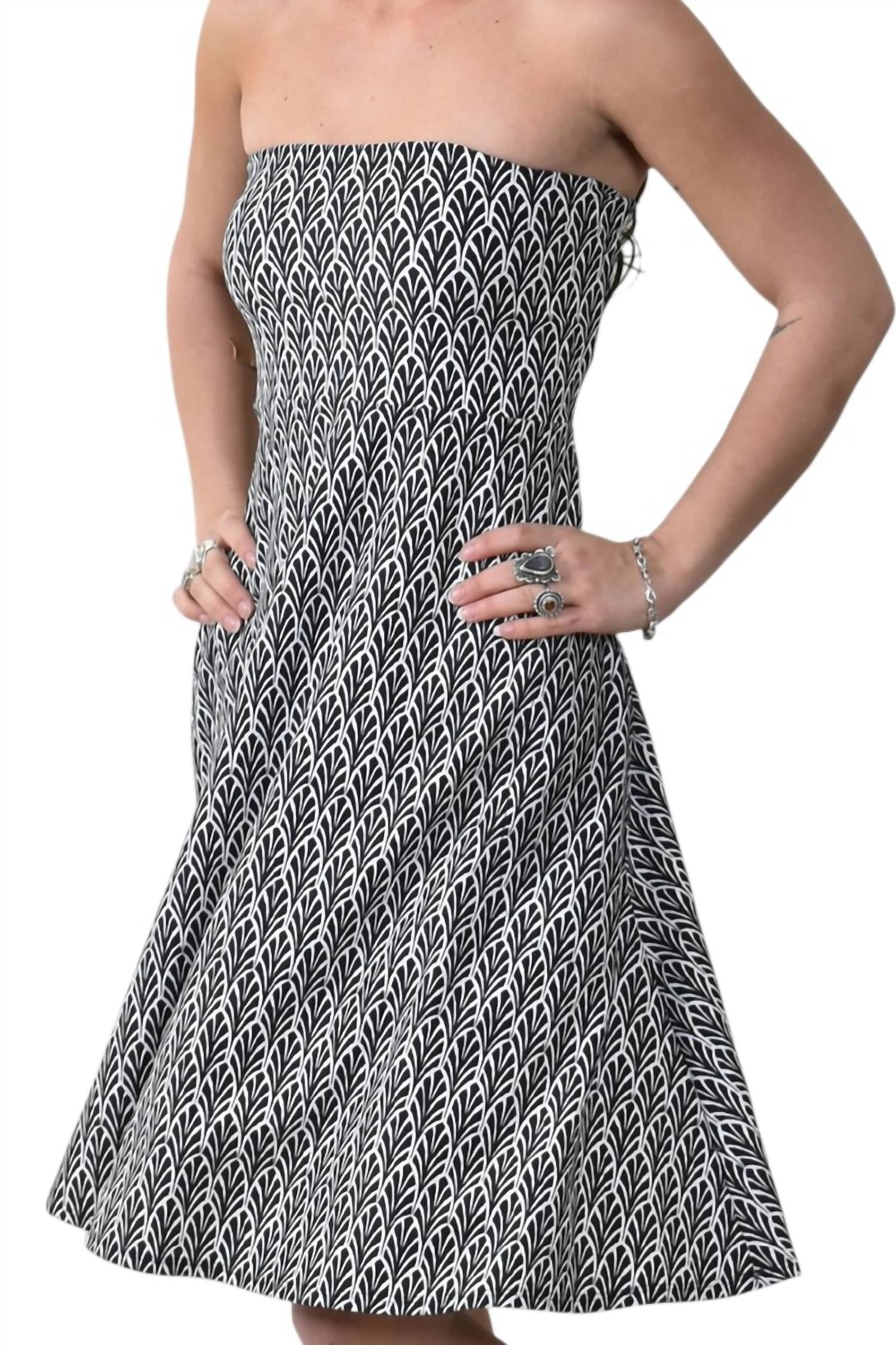 Southwind Laguna Dress in fans - women's dress - detail view