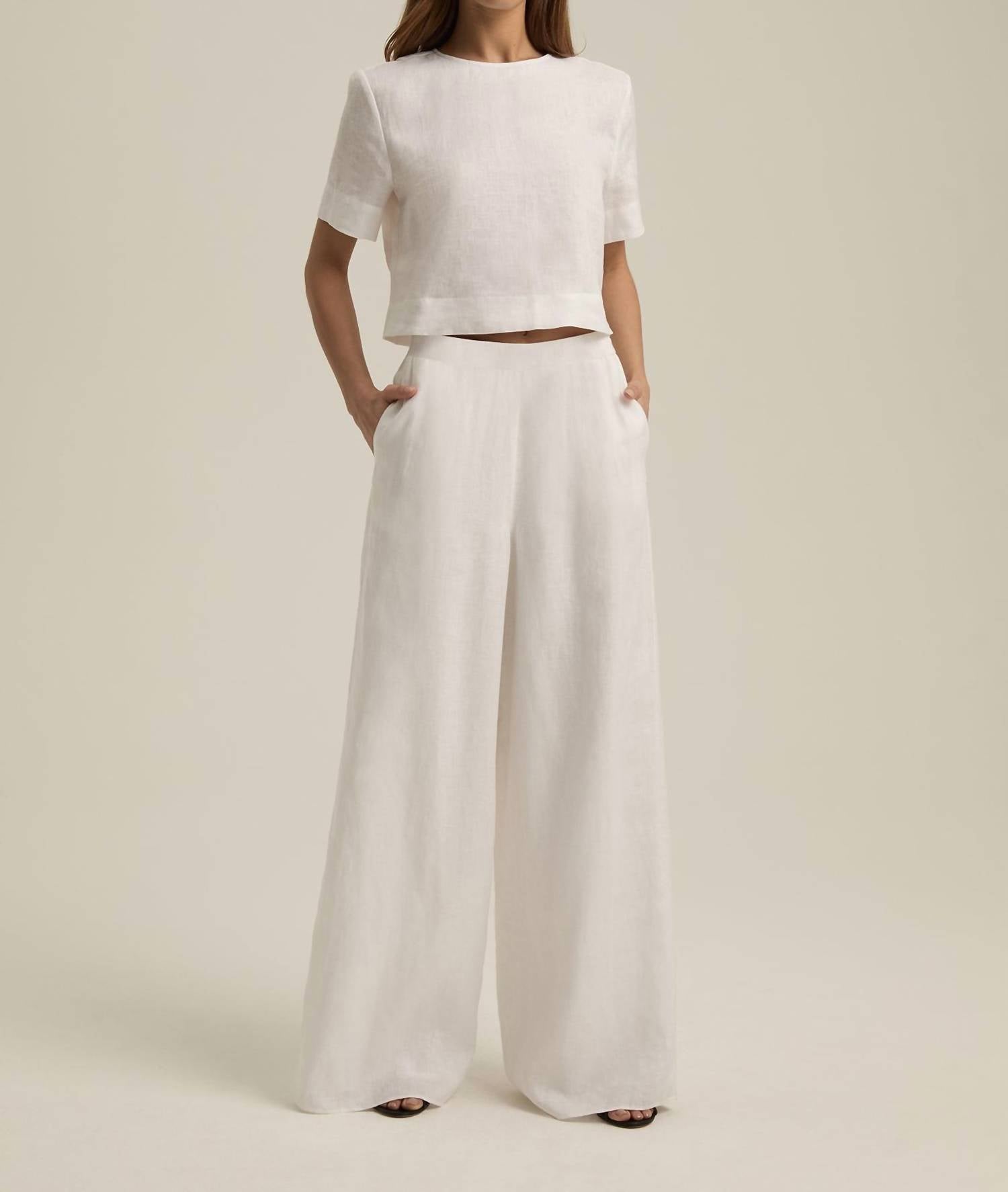 Favorite Daughter - Wide Leg Linen Pant