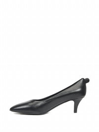 Salvatore Ferragamo Women's Leather Kitten-heel Pumps in black - women's heels - view 74