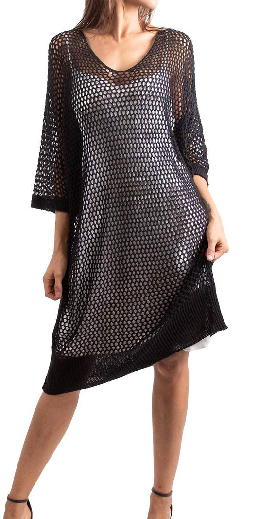 Gigi Moda - Ginavra Knit Mesh Dress Cover Up