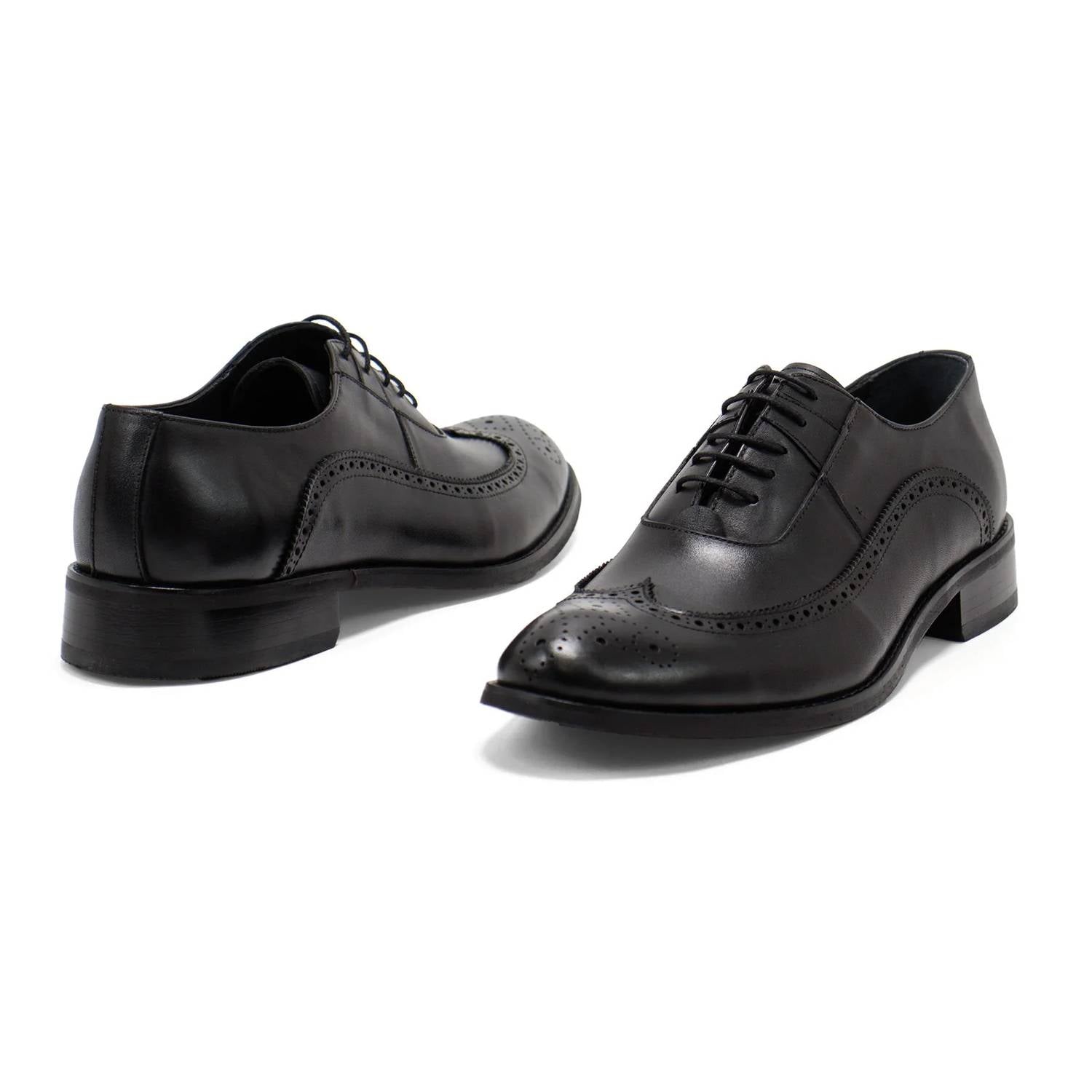 Hakki - Men's Genova Leather Wingtip Oxford Shoes