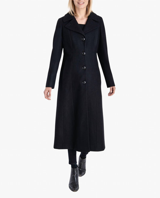 London Fog - Single Breasted Maxi Peacoat