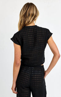 Bella Dahl - Short Sleeve Tie Front Top