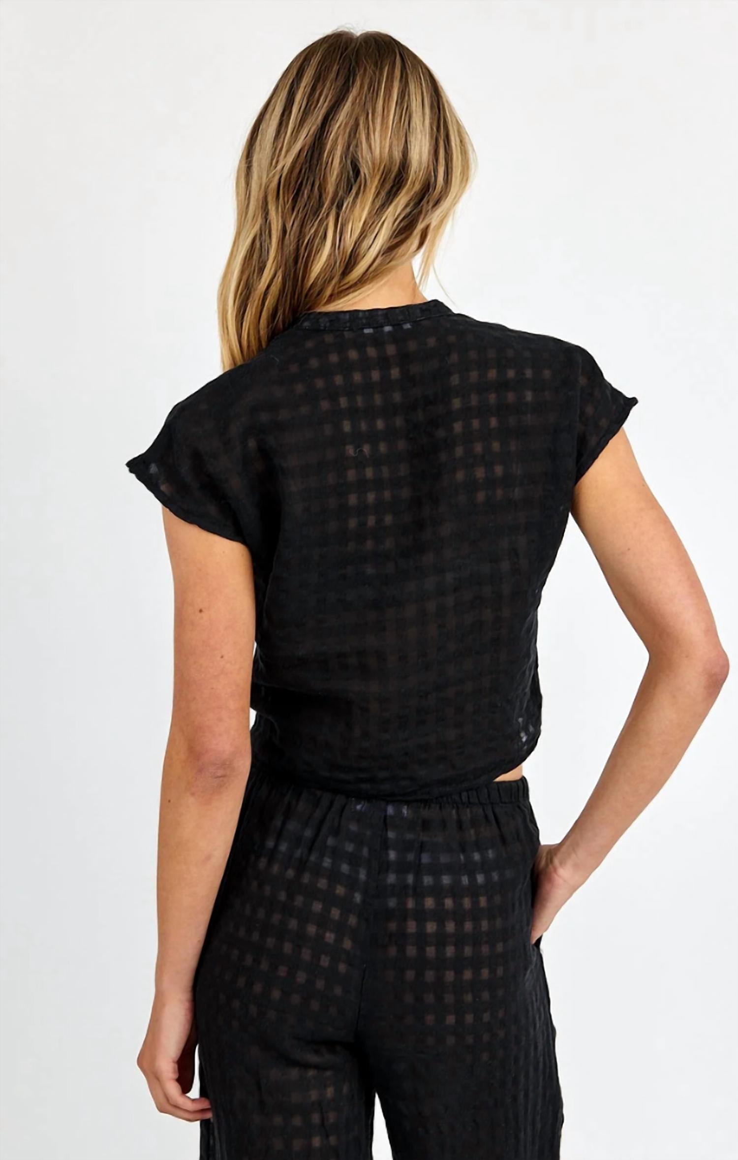 Bella Dahl - Short Sleeve Tie Front Top