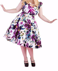 Orchid Bloom - Panises Floral Swing Dress