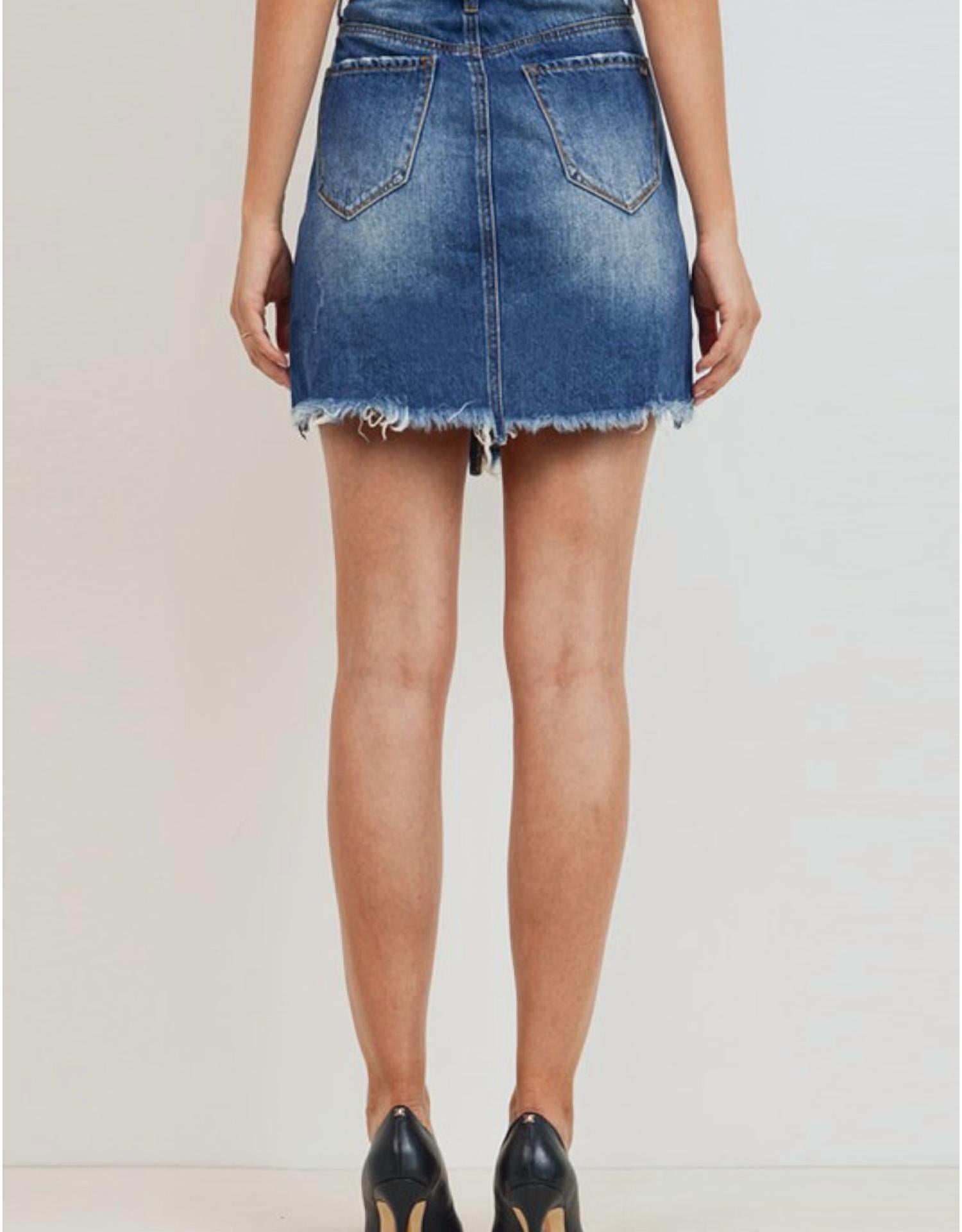 C'Est Toi - Button Down Midi Skirt