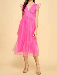 Tcec - Milly Dot Midi Dress