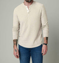 Joe'S Jeans - Dwight Double-face Henley Long Sleeve Sweatshirt