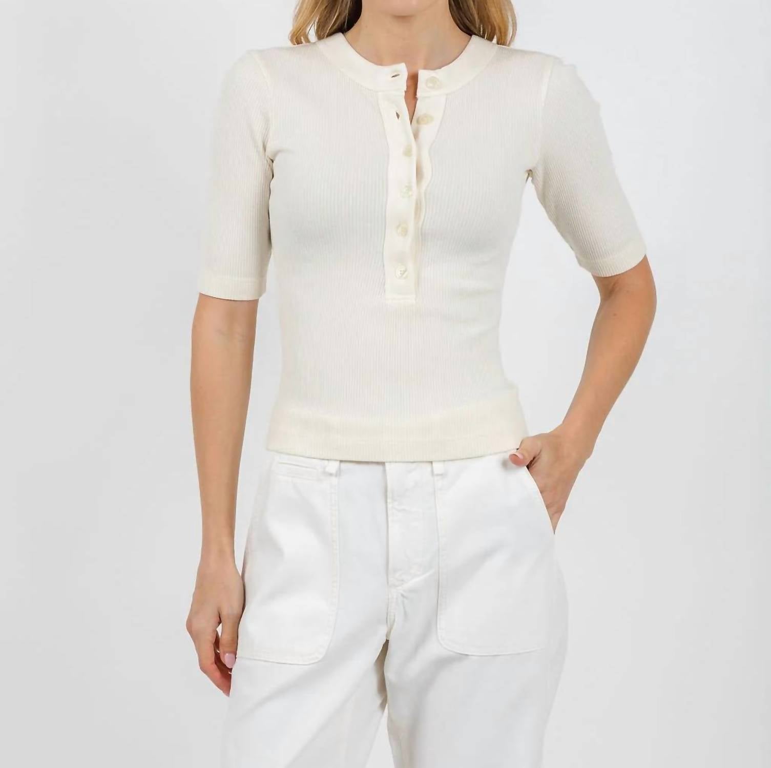 Citizens Of Humanity - Nali Short Sleeve Henley Tee