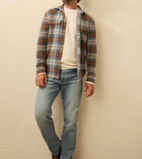 Faherty LEGEND SWEATER SHIRT in bear river plaid - men's shirt