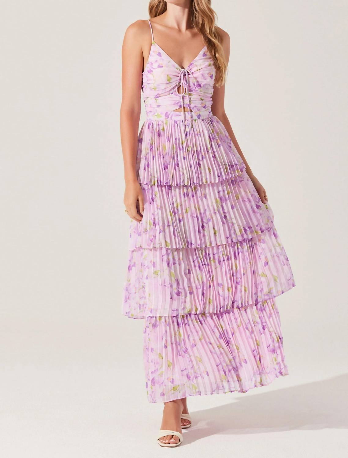 Astr - Daytona Pleated Maxi Dress
