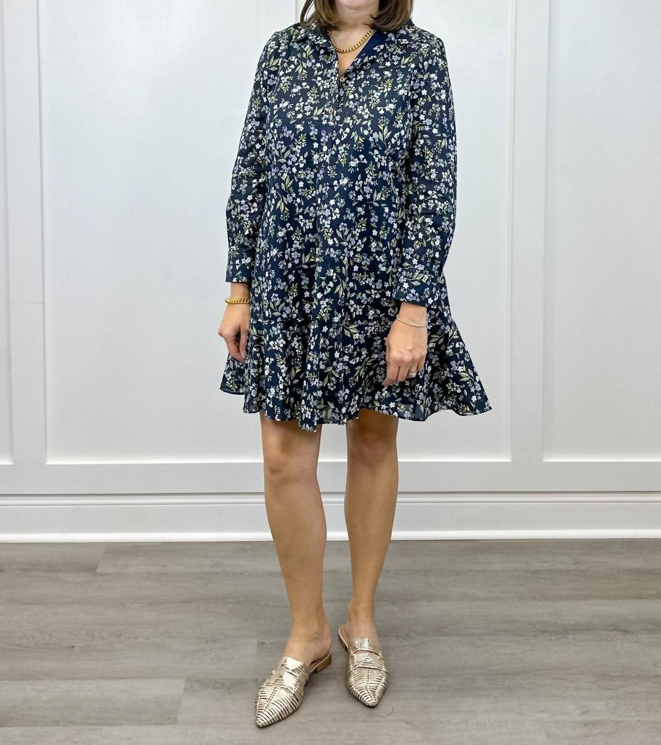 Duffield Lane - Iris Long-sleeve Shirt Dress