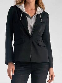 Elan - Track Blazer With Grey Hoodie Insert