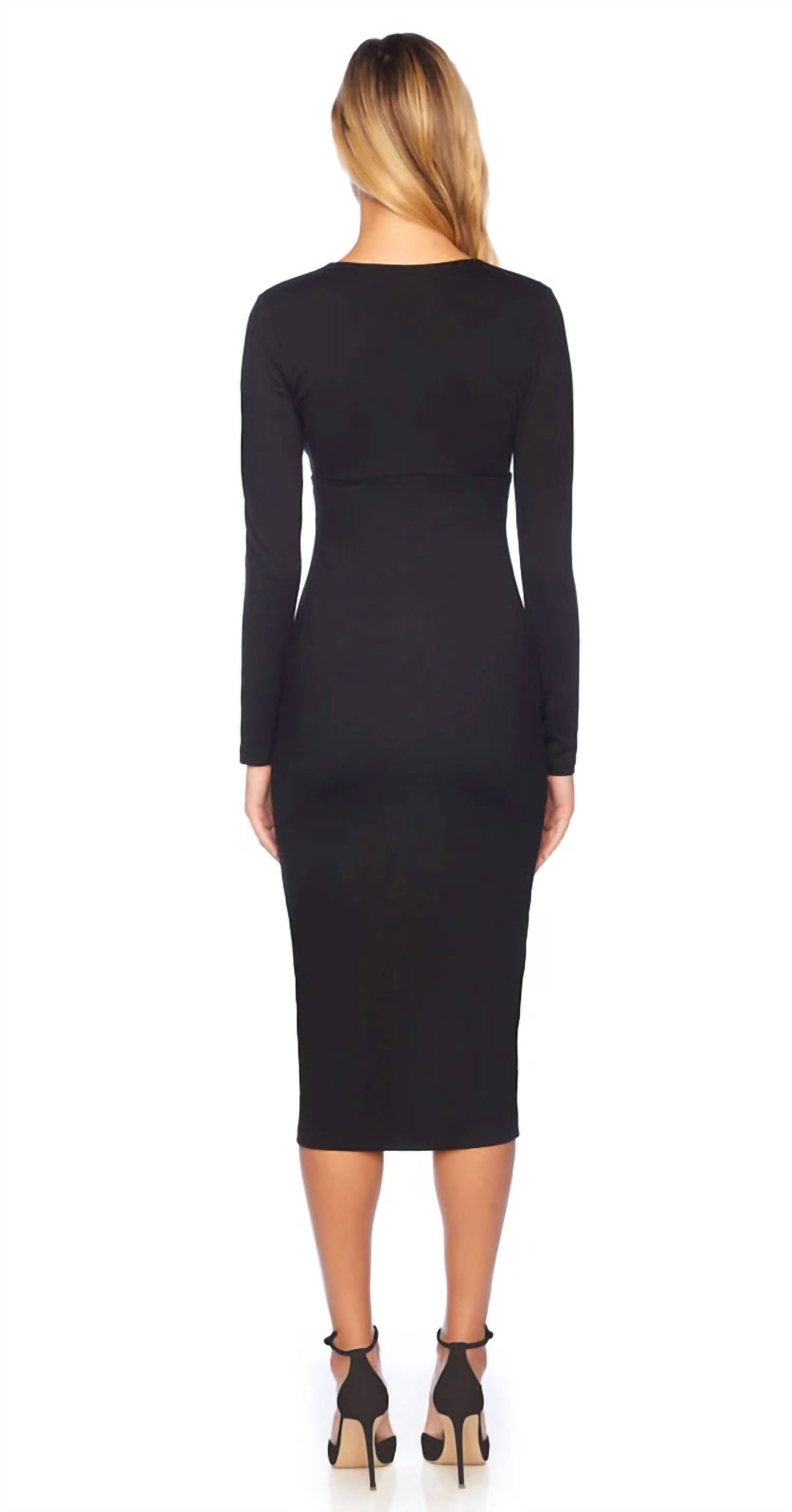 Susana Monaco - Open Front Long Sleeve Dress