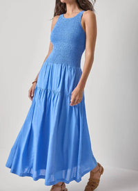 Lilla P - Smocked Bodice Maxi Dress