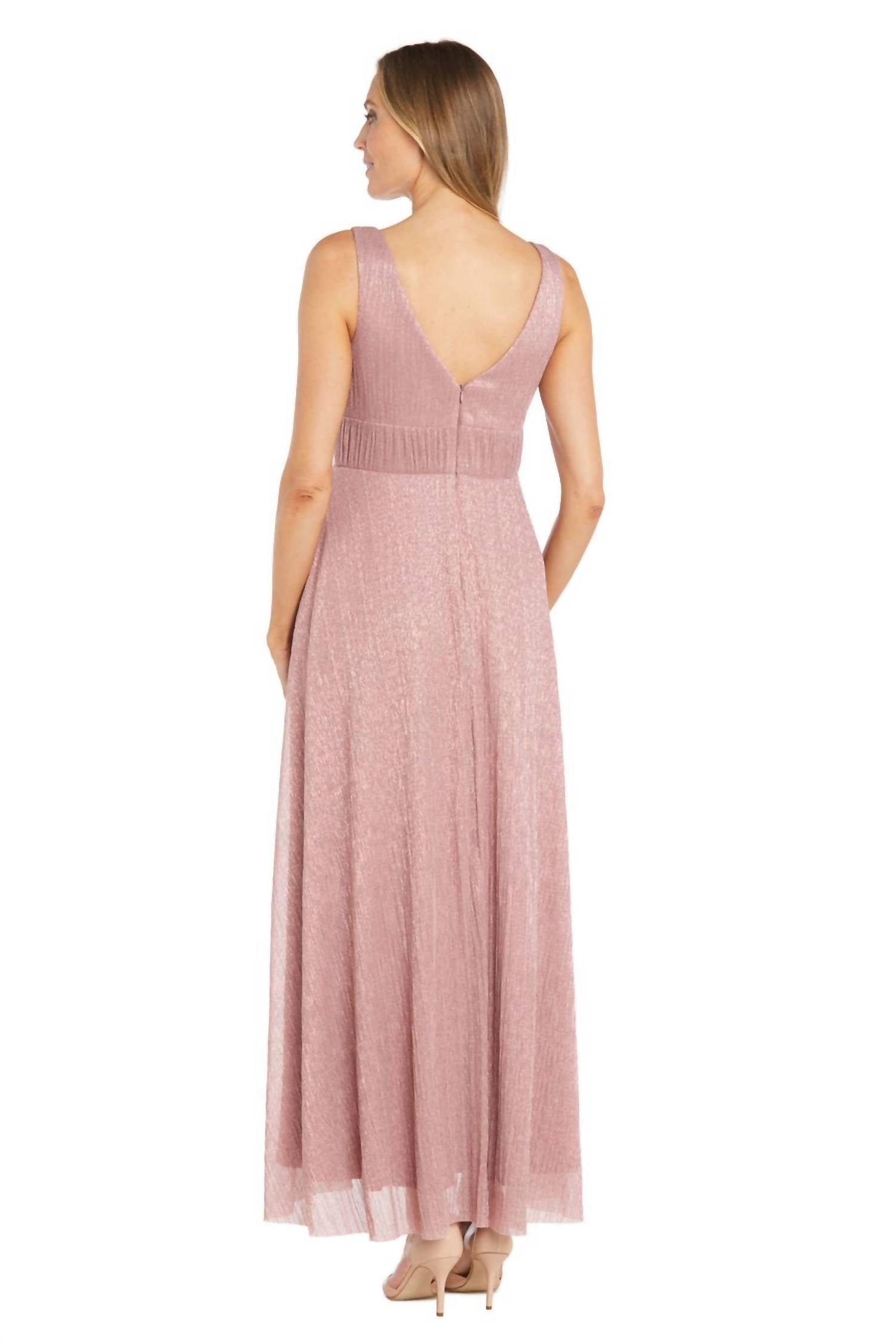 R&M Richards - Long Metallic Gown