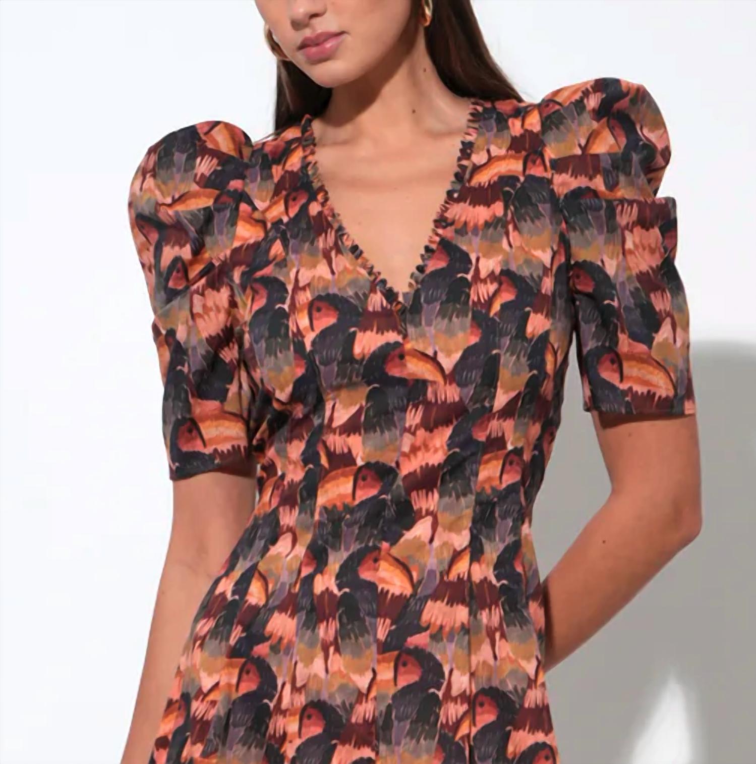 Adelyn Rae - Gracie Puff Sleeve Midi Dress